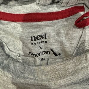 NEST Pajamas Gray with red trim